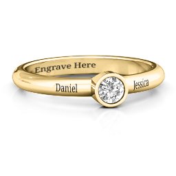 Bezel Set Solitaire Ring
