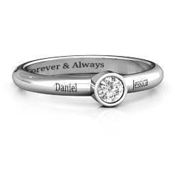 Bezel Set Solitaire Ring