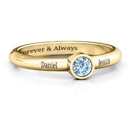 Bezel Set Solitaire Ring