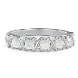 Hugs & Kisses XOXO Ring with 2-5 Stones