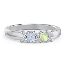 Hugs & Kisses XOXO Ring with 2-5 Stones