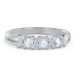 Hugs & Kisses XOXO Ring with 2-5 Stones