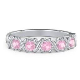 Hugs & Kisses XOXO Ring with 2-5 Stones