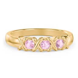 Hugs & Kisses XOXO Ring with 2-5 Stones