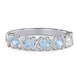 Hugs & Kisses XOXO Ring with 2-5 Stones