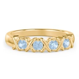 Hugs & Kisses XOXO Ring with 2-5 Stones