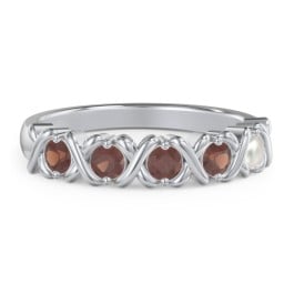 Hugs & Kisses XOXO Ring with 2-5 Stones