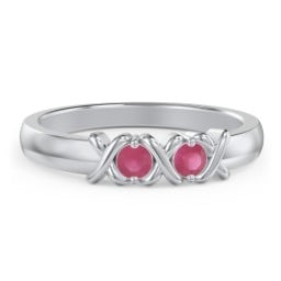 Hugs & Kisses XOXO Ring with 2-5 Stones