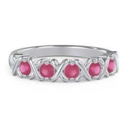 Hugs & Kisses XOXO Ring with 2-5 Stones