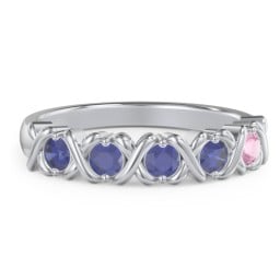 Hugs & Kisses XOXO Ring with 2-5 Stones