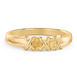 Hugs & Kisses XOXO Ring with 2-5 Stones