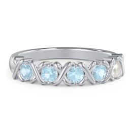 Hugs & Kisses XOXO Ring with 2-5 Stones