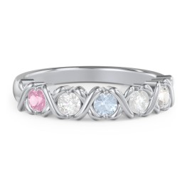 Hugs & Kisses XOXO Ring with 2-5 Stones