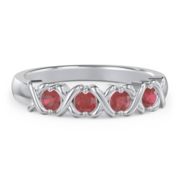 Hugs & Kisses XOXO Ring with 2-5 Stones