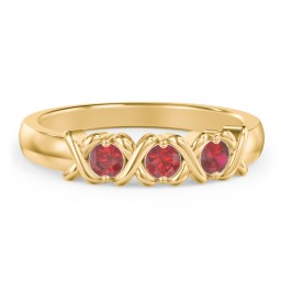 Hugs & Kisses XOXO Ring with 2-5 Stones