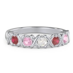 Hugs & Kisses XOXO Ring with 2-5 Stones