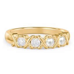 Hugs & Kisses XOXO Ring with 2-5 Stones