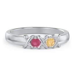 Hugs & Kisses XOXO Ring with 2-5 Stones