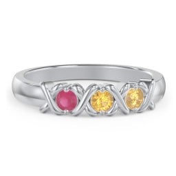 Hugs & Kisses XOXO Ring with 2-5 Stones