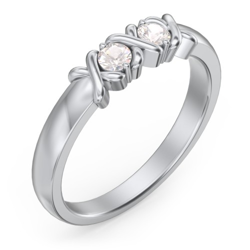 Hugs & Kisses XOXO Ring with 2-5 Stones