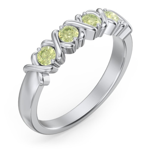 Hugs & Kisses XOXO Ring with 2-5 Stones