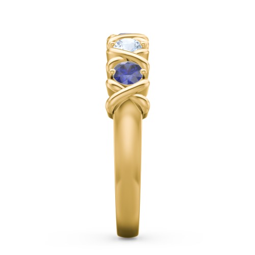 Hugs & Kisses XOXO Ring with 2-5 Stones