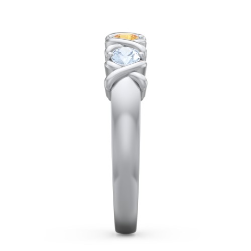 Hugs & Kisses XOXO Ring with 2-5 Stones