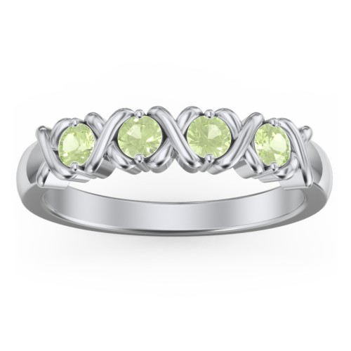 Hugs & Kisses XOXO Ring with 2-5 Stones