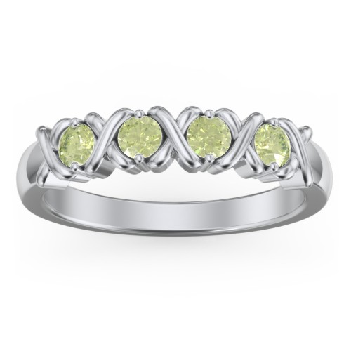 Hugs & Kisses XOXO Ring with 2-5 Stones