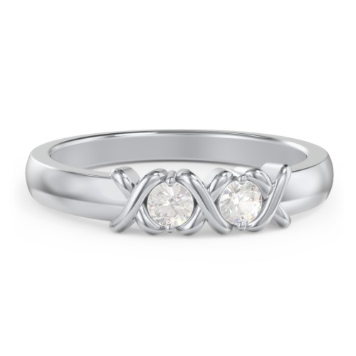 Hugs & Kisses XOXO Ring with 2-5 Stones
