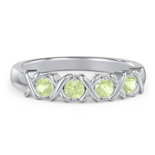 Hugs & Kisses XOXO Ring with 2-5 Stones