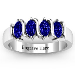 2-5 Oval Stones Ring