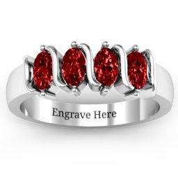 2-5 Oval Stones Ring