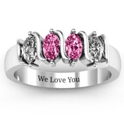 2-5 Oval Stones Ring