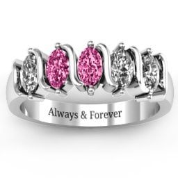 2-5 Oval Stones Ring