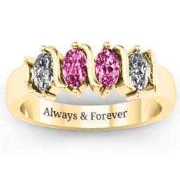 2-5 Oval Stones Ring