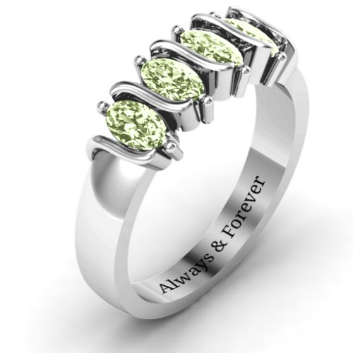 2-5 Oval Stones Ring