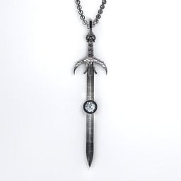 Carmilla - Sword of Hastur Pendant with Gemstone