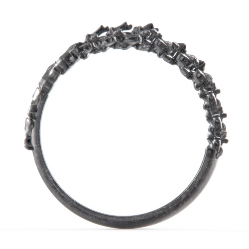 Carmilla - Narrow Spine Band Ring – Sterling Silver
