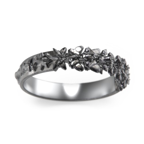 Carmilla - Wide Spine Band Ring – Sterling Silver