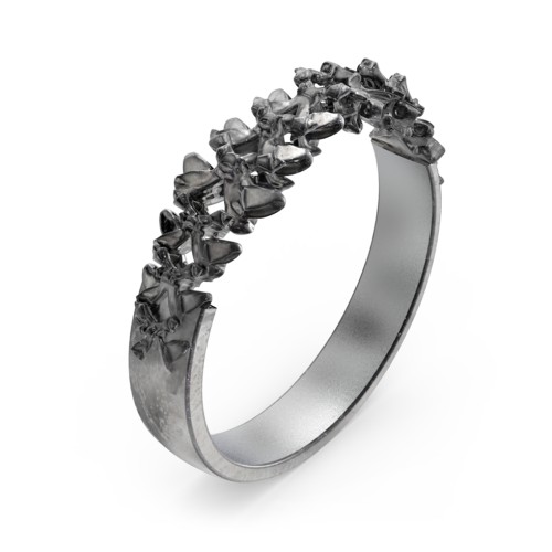 Carmilla - Wide Spine Band Ring – Sterling Silver