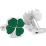Green Clover Cufflinks