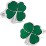 Green Clover Cufflinks