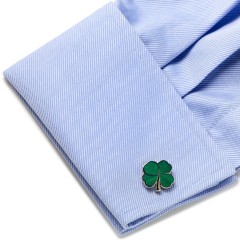 Green Clover Cufflinks