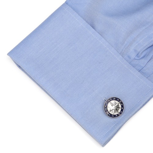 Blue Compass Cufflinks