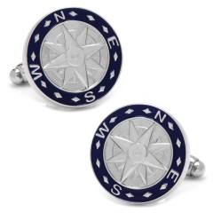 Blue Compass Cufflinks