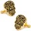 Gold Day of the Dead Cufflinks