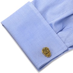 Gold Day of the Dead Cufflinks