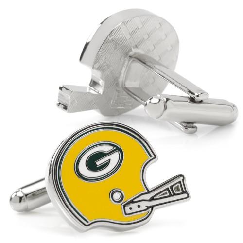 NFL- Retro Green Bay Packers Helmet Cufflinks
