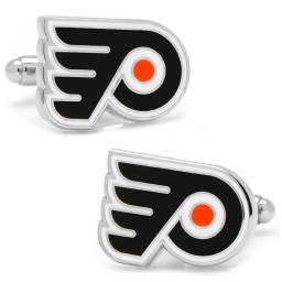 NHL- Silver Philadelphia Flyers Cufflinks in